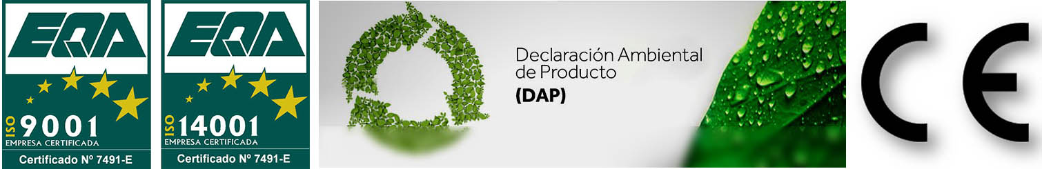 Certificados Declaracion Ambiental de Producto ISO9001 - ISO14001